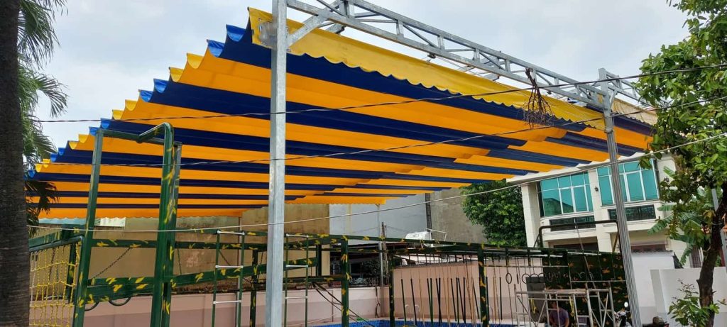 Cấu tạo mái bạt xếp